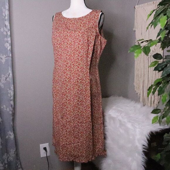 Vintage | 1990's Ditzy Sheath Dress 14 - Picture 1 of 7